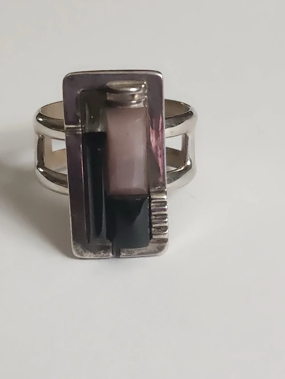 925 Sterling Silver Geometric Jay King Mine Finds DRT Multi Stone Ring Size 10.5